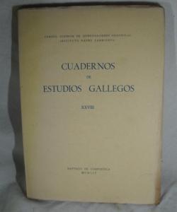 CUADERNOS ESTUDIOS GALLEGOS  TOMO XXVIII de VARIOS