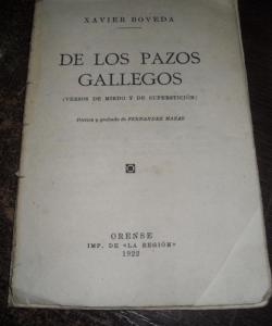 DE LOS PAZOS GALLEGOS de XAVIER BOVEDA