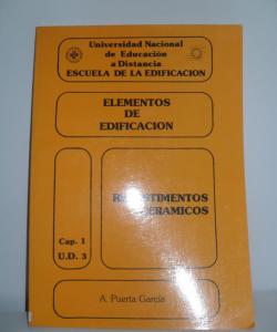 ELEMENTOS DE EDIFICACION  de A. PUERTA GARCÍA