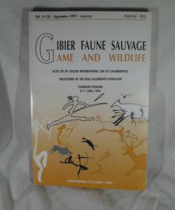 GIBIER FAUNE SAUVAGE GAME AND WILDLIFE VOL14 SEPTIEMBRE 1997 de VARIOS