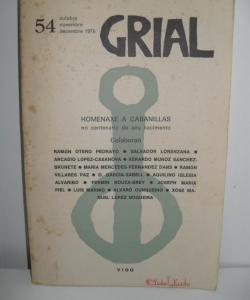 GRIAL REVISTA GALEGA DE CULTURA 54 OUTUBRE NOVEMBRE DECEMBRE 1976 de VARIOS