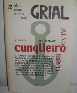 GRIAL REVISTA GALEGA DE CULTURA 72 ABRIL MAIO XUNIO 1981 de VARIOS