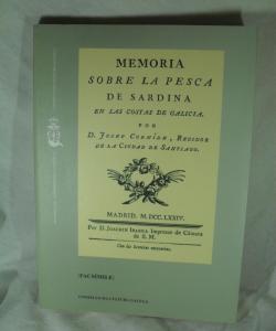 MEMORIA SOBRE LA PESCA DE SARDINAS EN LAS COSTAS DE GALICIA de JOSEF CORNIDE
