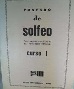 TRATADO DE SOLFEO I PARTITURA de VARIOS